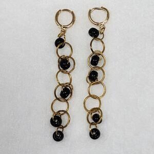Retro Gold Dangle Earrings